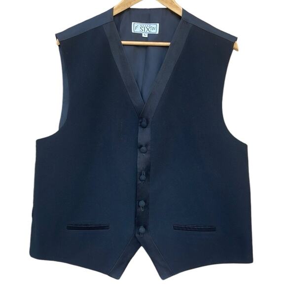 After Six black suit vest size large - Picture 1 of 7